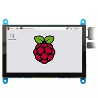 EQV 5 cal przenośny Monitor HDMI 800x480 pojemnościowy ekran dotykowy wyświetlacz LCD dla Raspberry Pi 4 3B +/ PC/Banana Pi 2